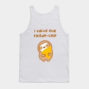 I Value Our Friendship Tortilla Chip Sloth Tank Top